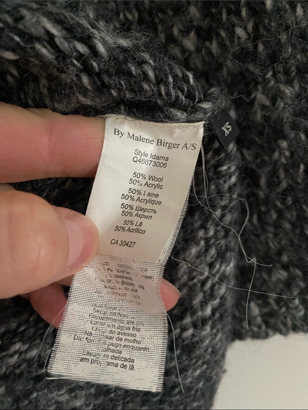 Malene Birger Idama Marled Wool Blend Sweater - Picture 6 of 7